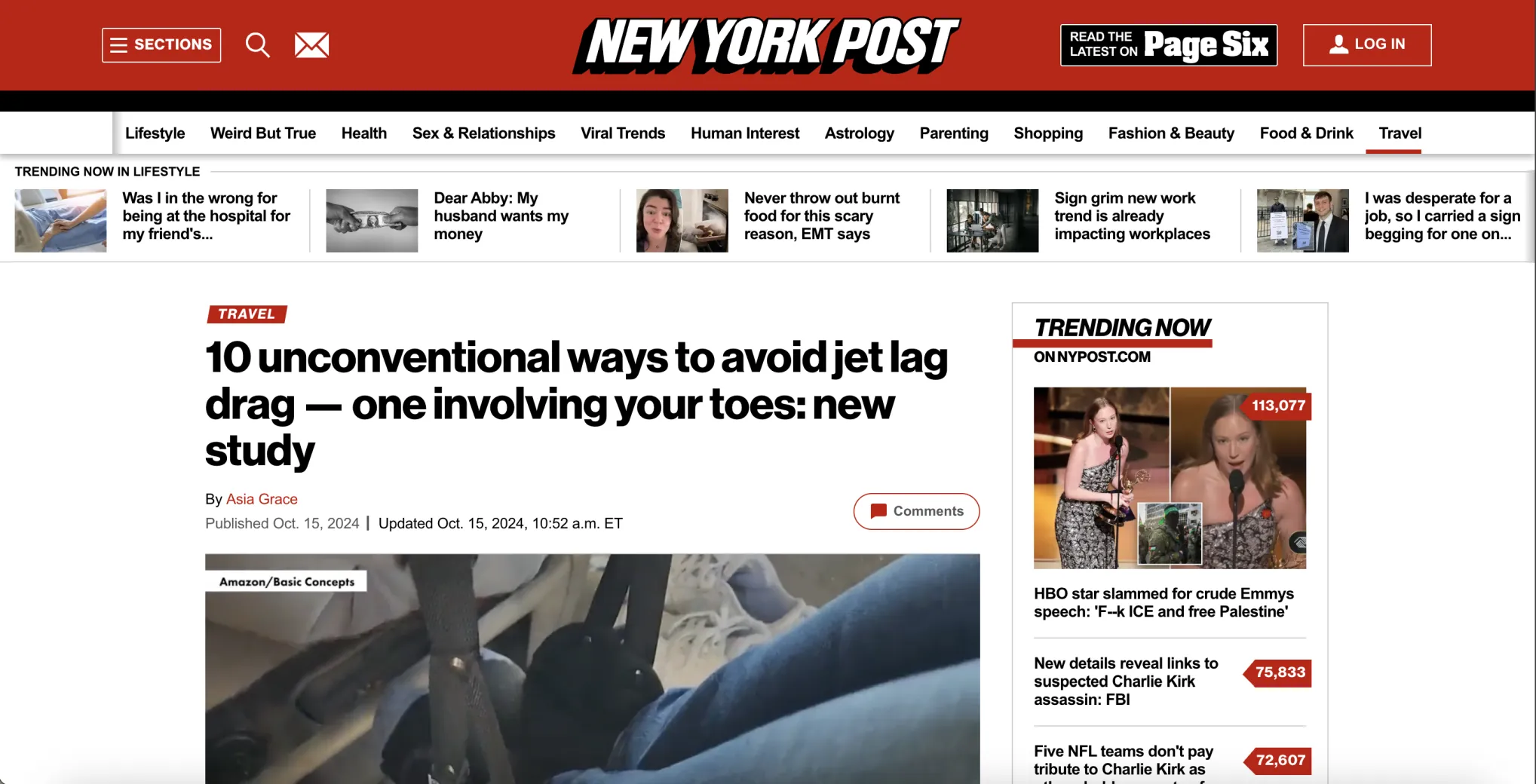New York Post 10 unconventional ways to avoid jet lag drag — one involving your...