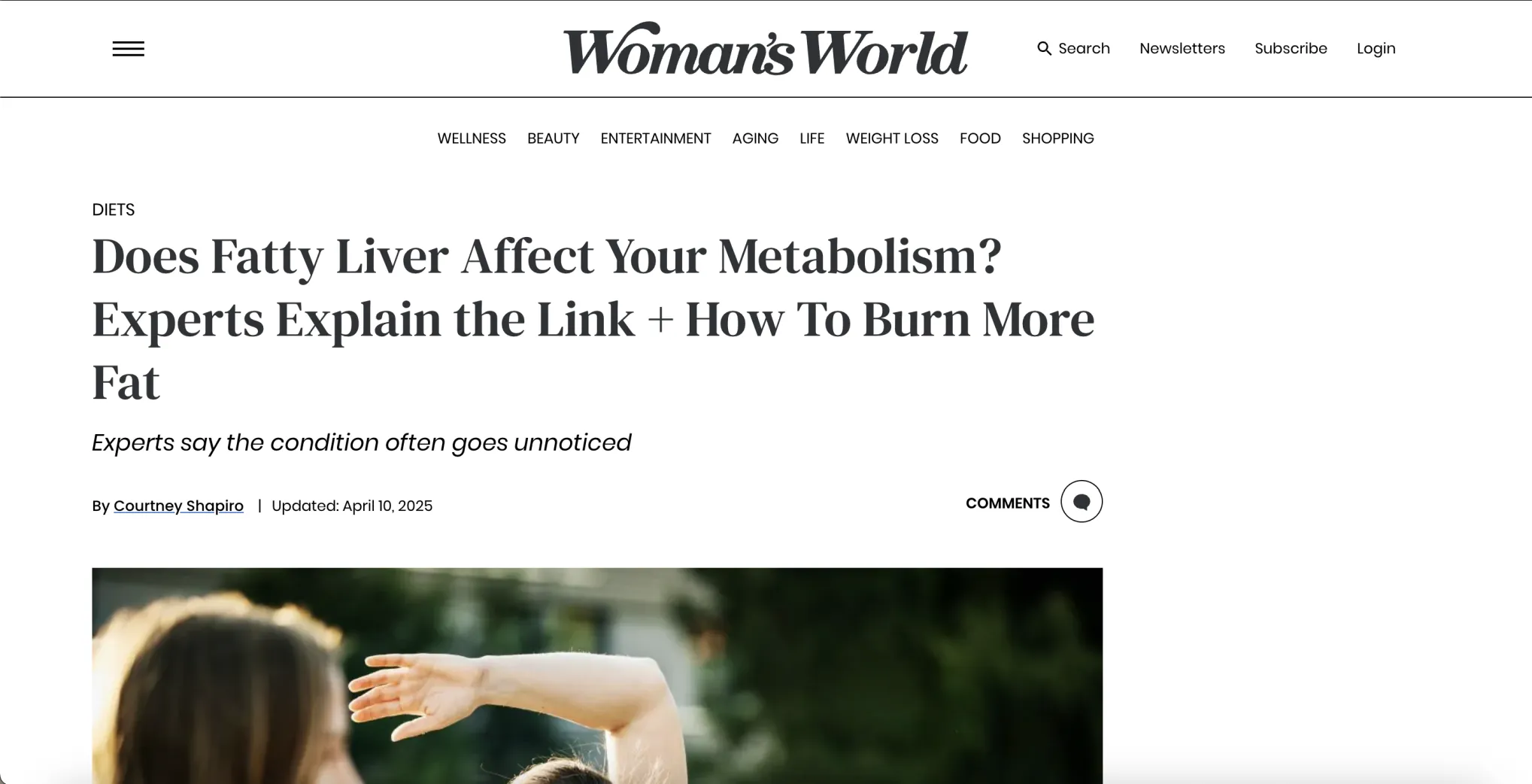 Courtney Shapiro Can’t Lose Weight? Experts Say Fatty Liver Disease May Be To Blame