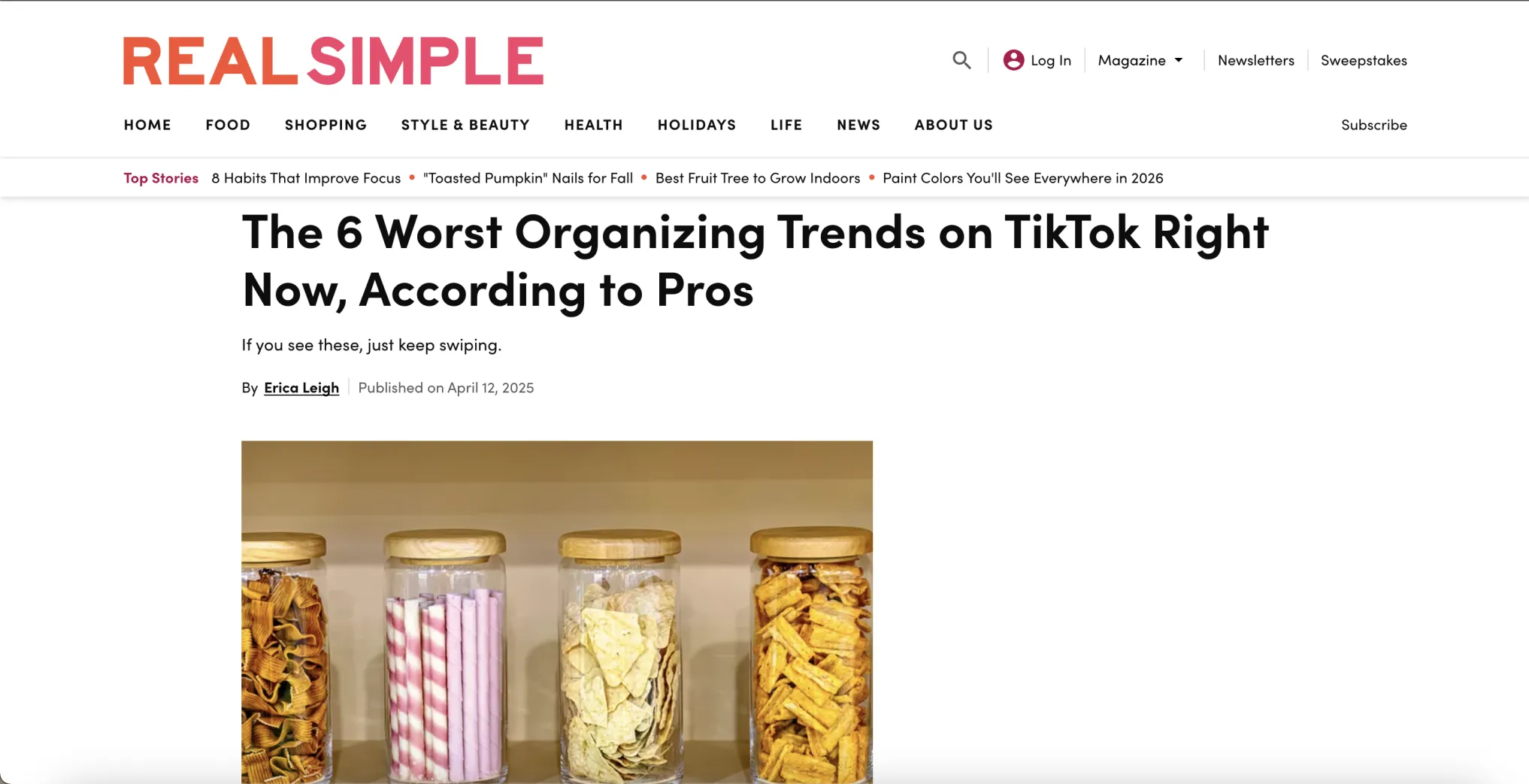 Real Simple The 6 Worst Organizing Trends on TikTok Right Now, According to Pros