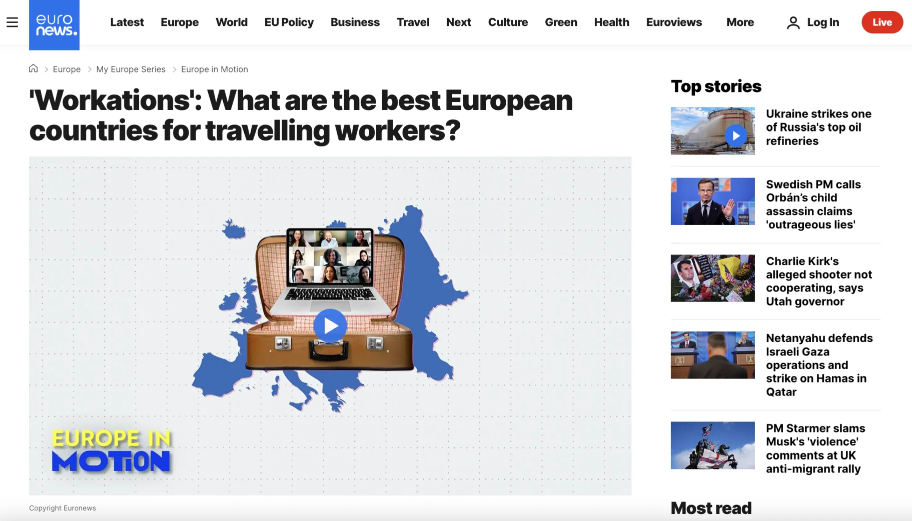 Inês Trindade Pereira What are the best European countries for travelling workers?